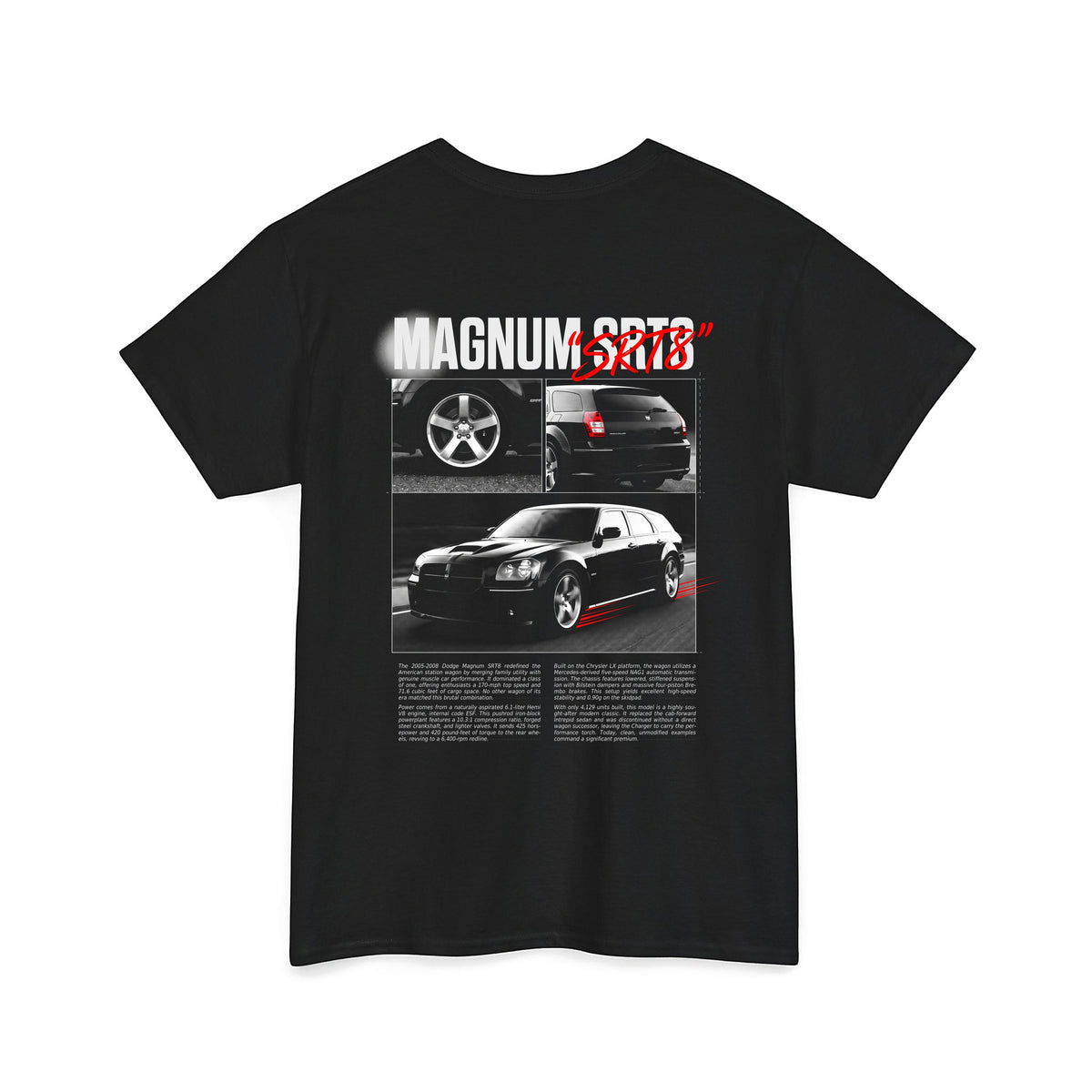 2005-2008 Dodge Magnum SRT8 - Monochrome Cotton T-Shirt