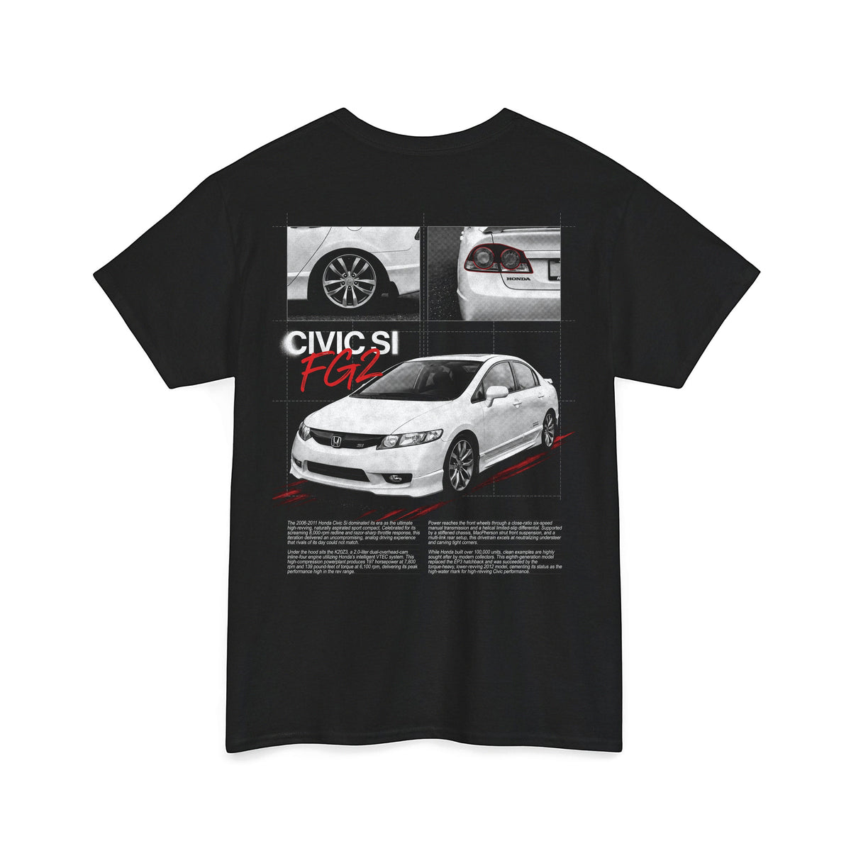 2006-2011 Honda Civic Si - Monochrome Cotton T-Shirt