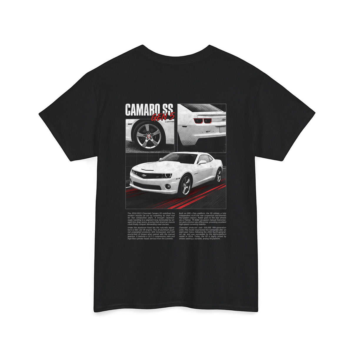 2010-2015 Chevrolet Camaro SS - Monochrome Cotton T-Shirt