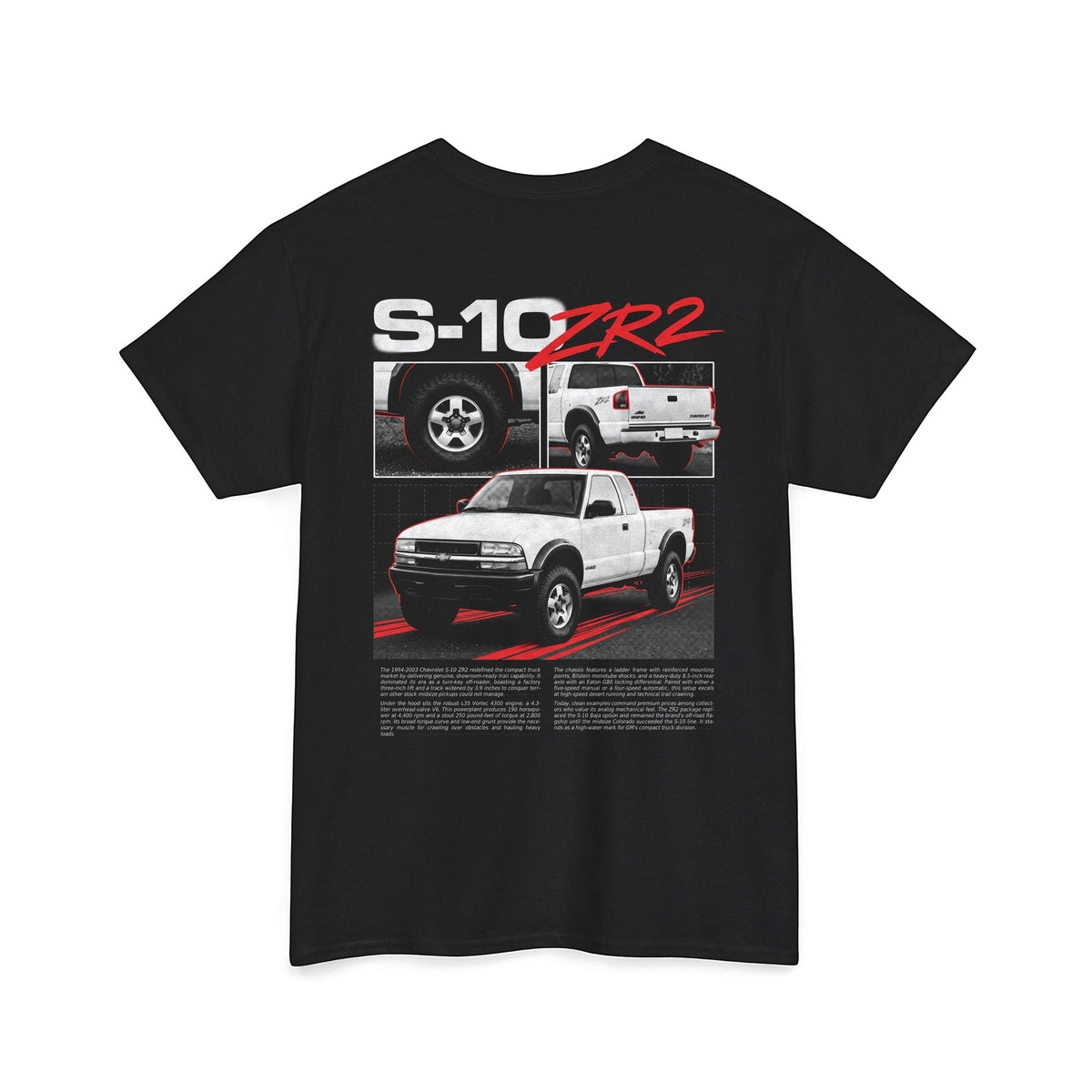 1994-2003 Chevrolet S-10 ZR2 - Monochrome Cotton T-Shirt