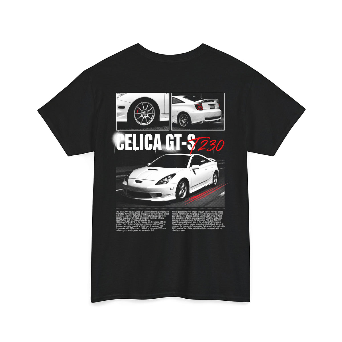 2000-2005 Toyota Celica GT-S - Monochrome Cotton T-Shirt