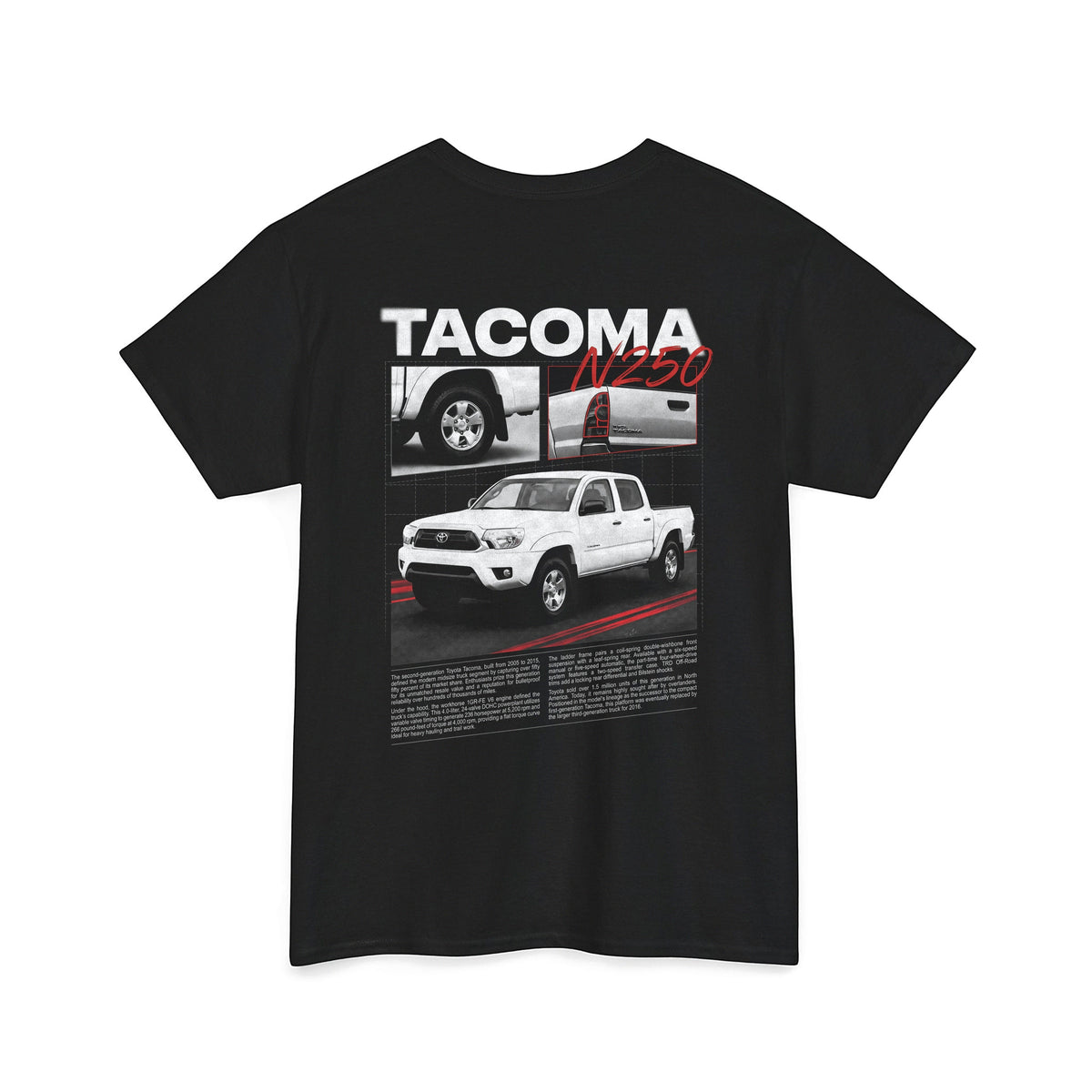 2005-2015 Toyota Tacoma - Monochrome Cotton T-Shirt