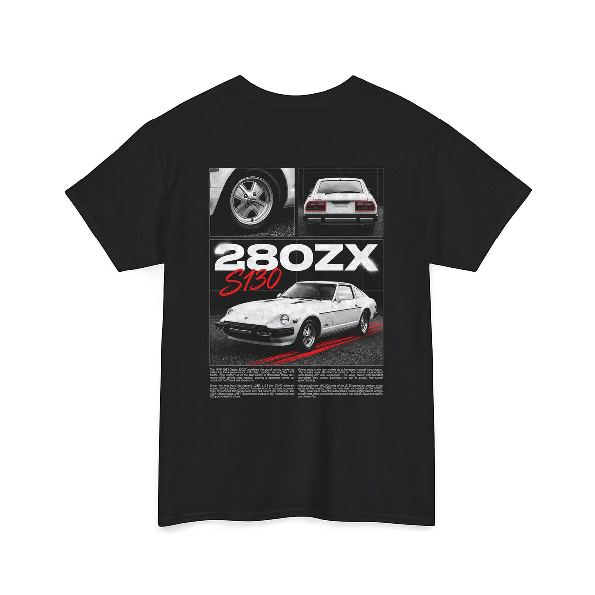 1979-1983 Datsun 280ZX - Monochrome Cotton T-Shirt