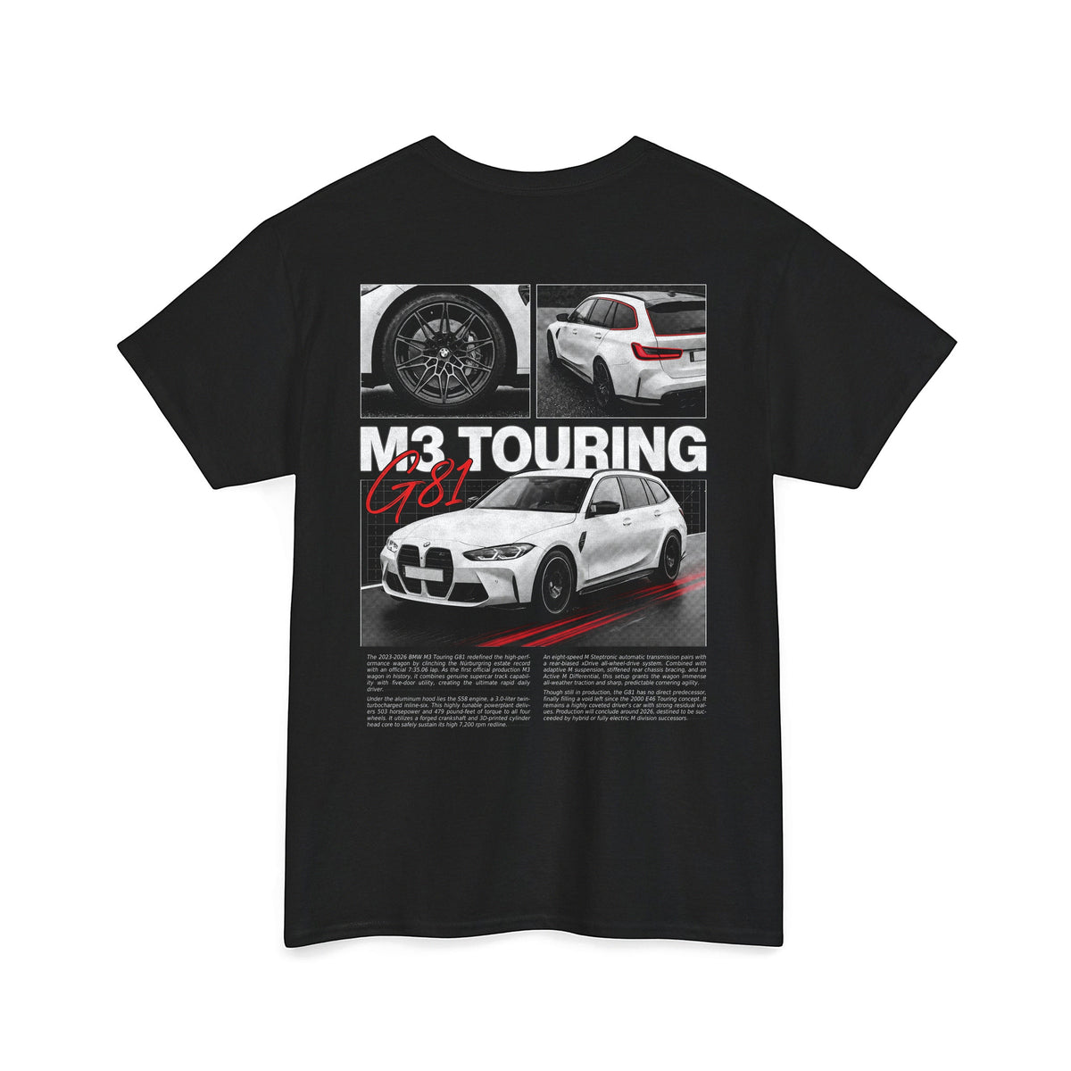 2023-2026 BMW M3 Touring G81 - Monochrome Cotton T-Shirt