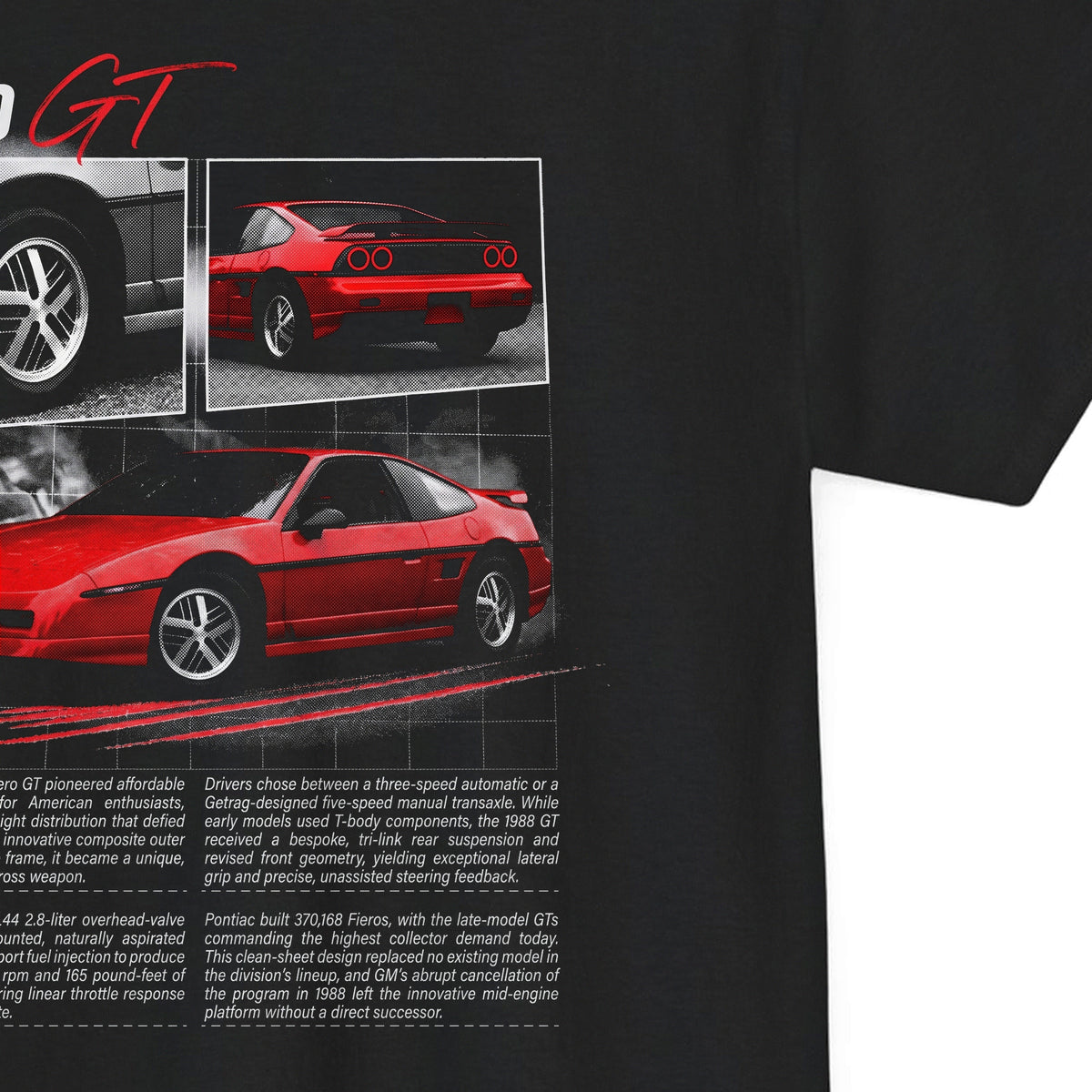 1984-1988 Pontiac Fiero GT Cotton T-Shirt