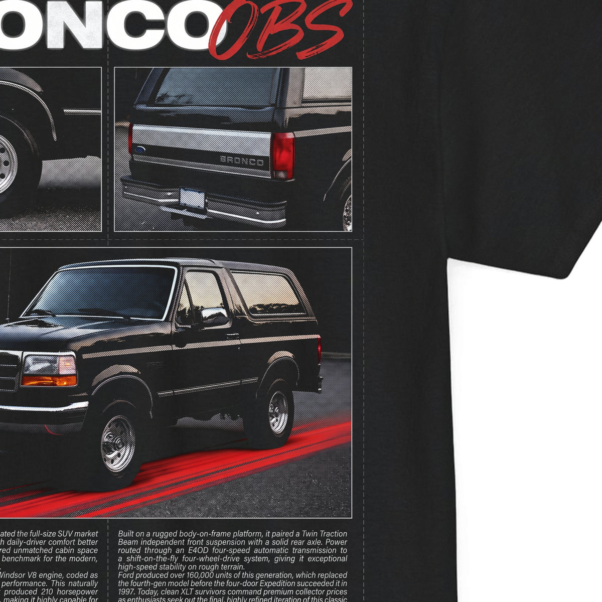 1992-1996 Ford Bronco XLT Cotton T-Shirt