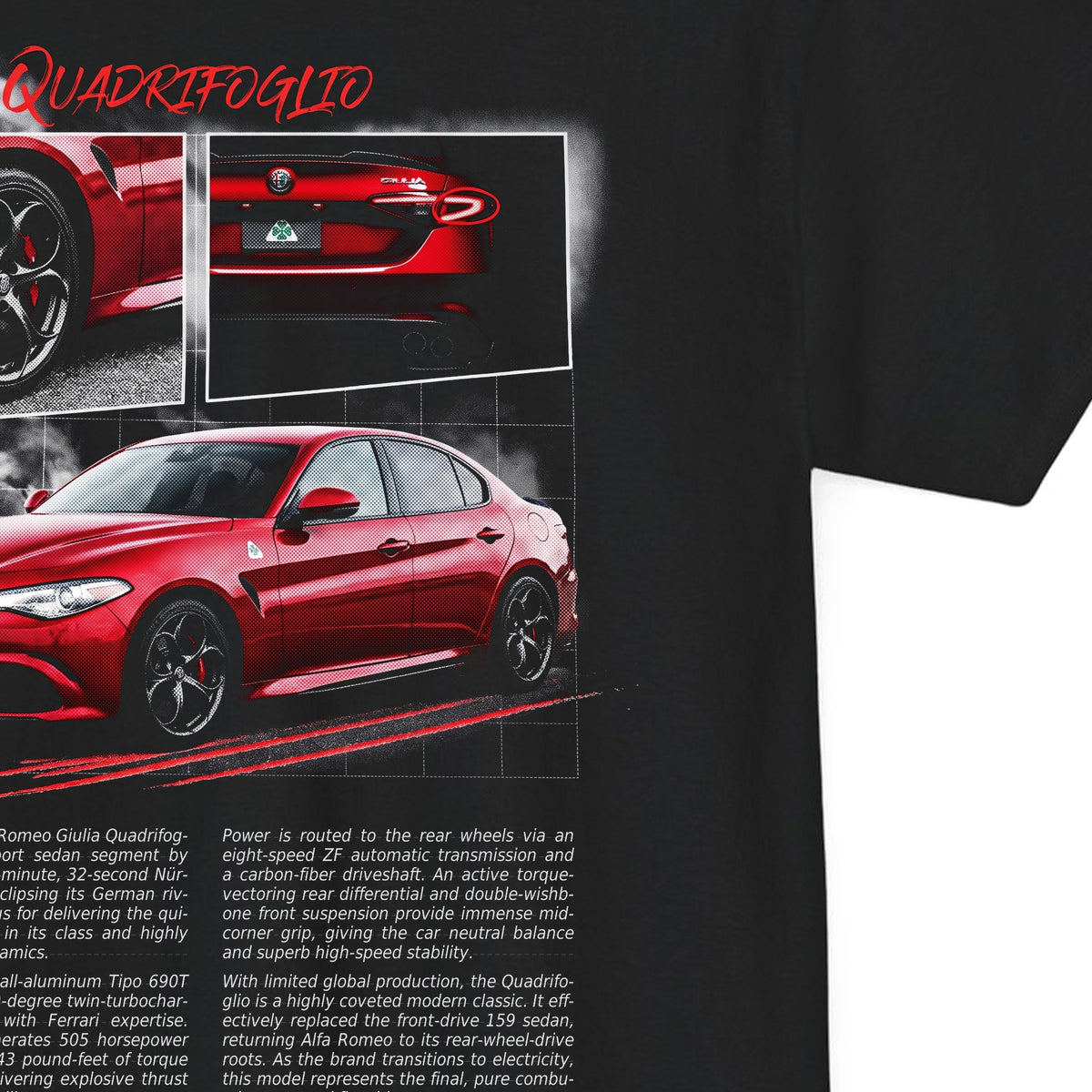 2017-2026 Alfa Romeo Giulia Quadrifoglio Cotton T-Shirt