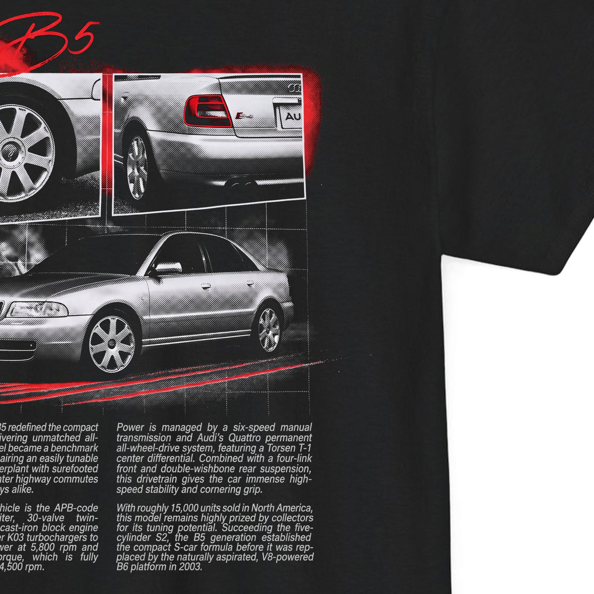 2000-2002 Audi S4 B5 Cotton T-Shirt