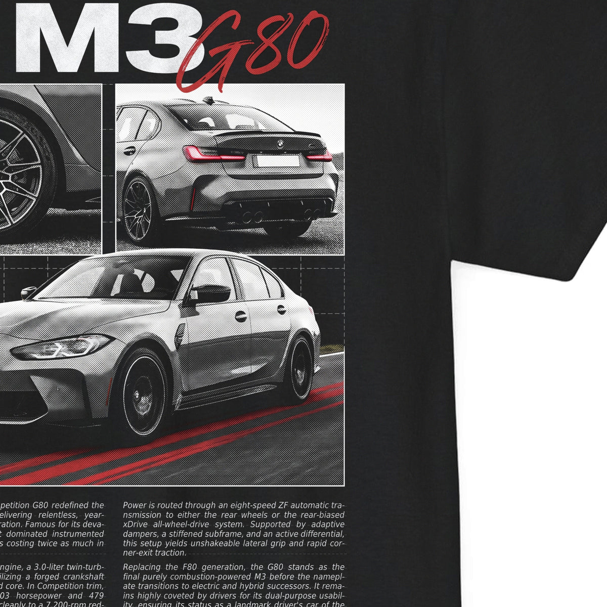 2021-2026 BMW M3 Competition G80 Cotton T-Shirt