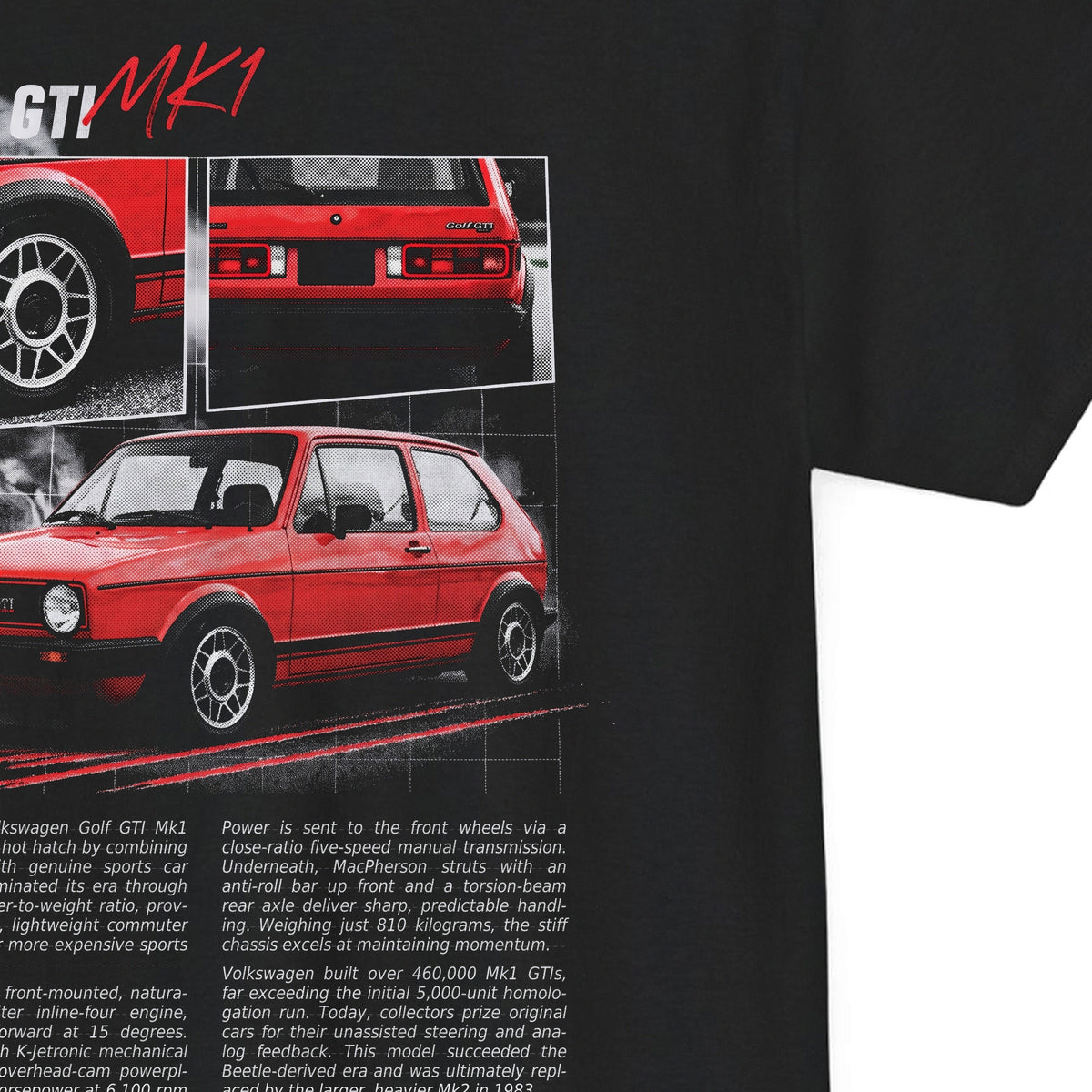 1976-1983 Volkswagen Golf GTI Mk1 Cotton T-Shirt