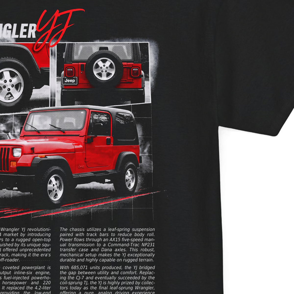 1987-1995 Jeep Wrangler YJ Cotton T-Shirt