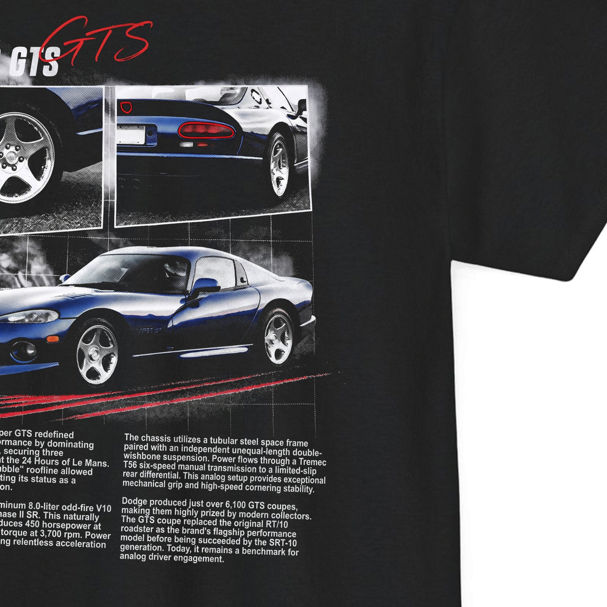 1996-2002 Dodge Viper GTS Cotton T-Shirt
