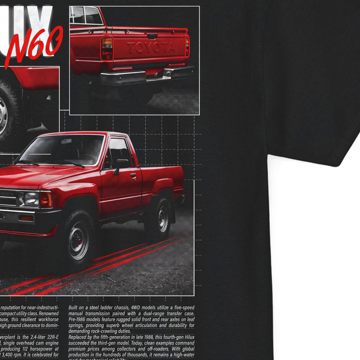 1984-1988 Toyota Hilux Cotton T-Shirt
