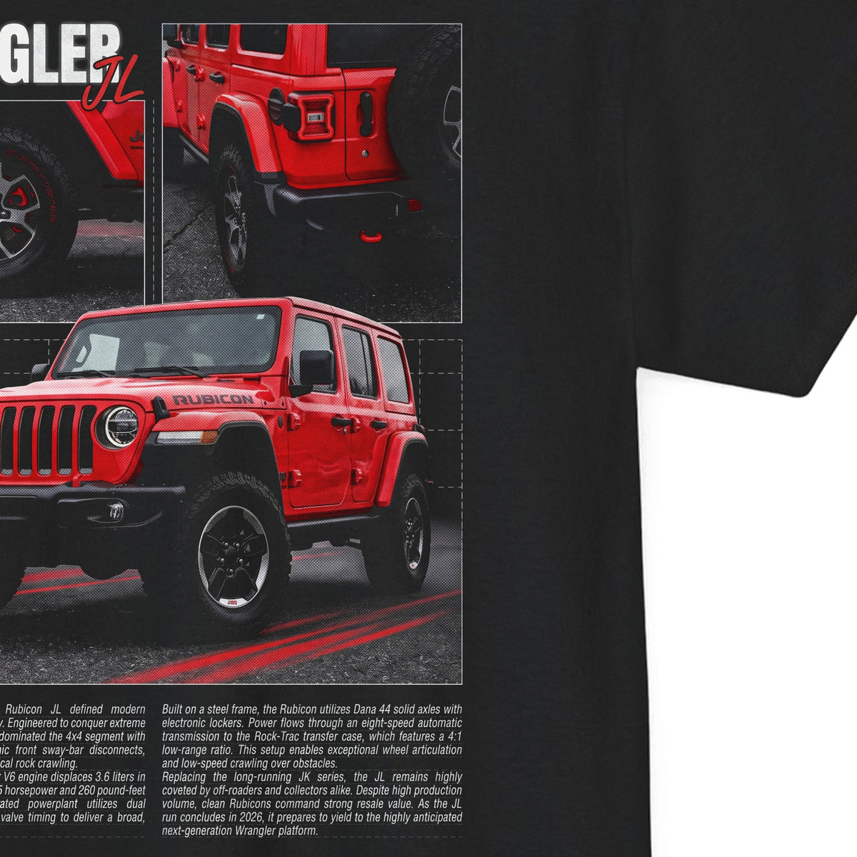 2018-2026 Jeep Wrangler Rubicon JL Cotton T-Shirt