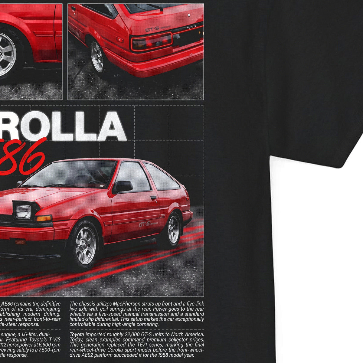 1983-1987 Toyota Corolla GT-S AE86 Cotton T-Shirt