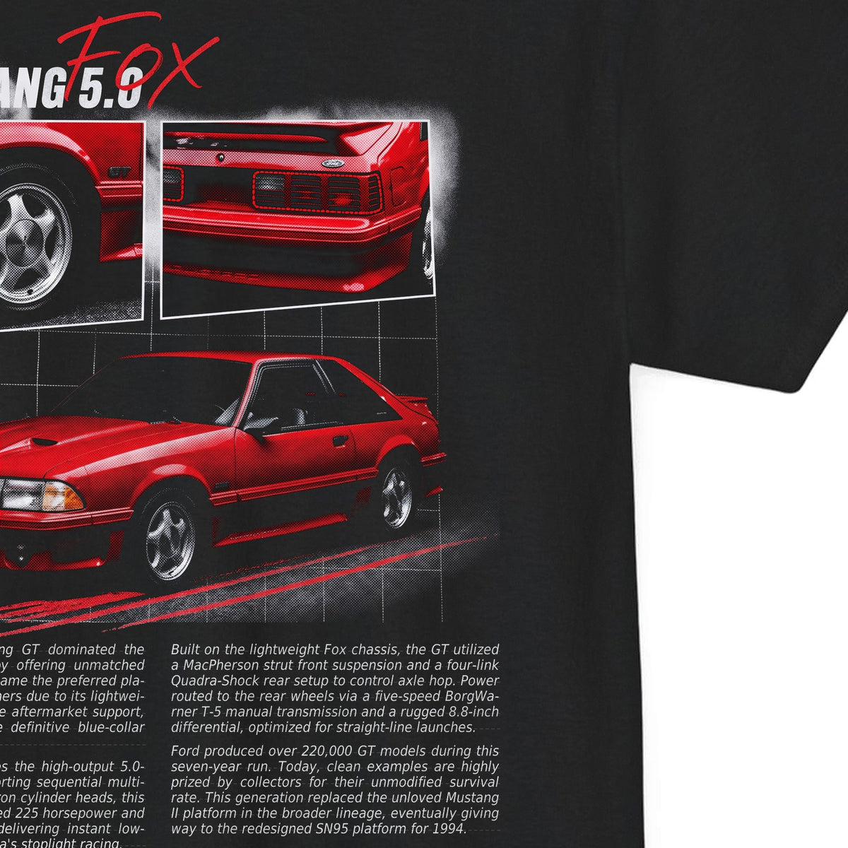 1987-1993 Ford Mustang GT Fox Body Cotton T-Shirt