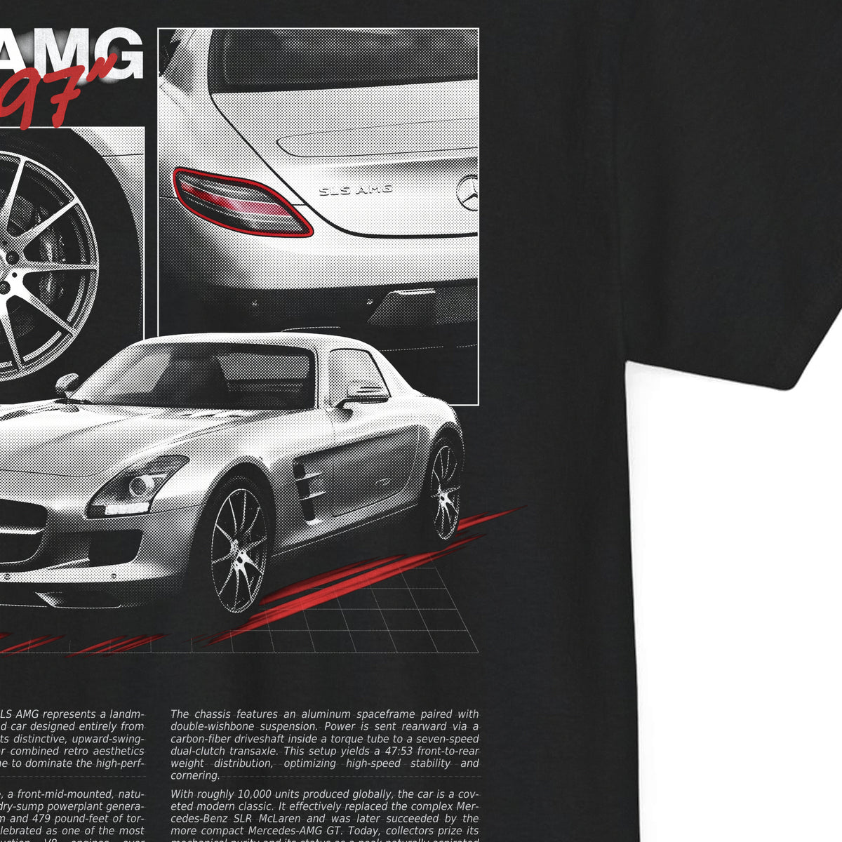 2011-2015 Mercedes-Benz SLS AMG Cotton T-Shirt