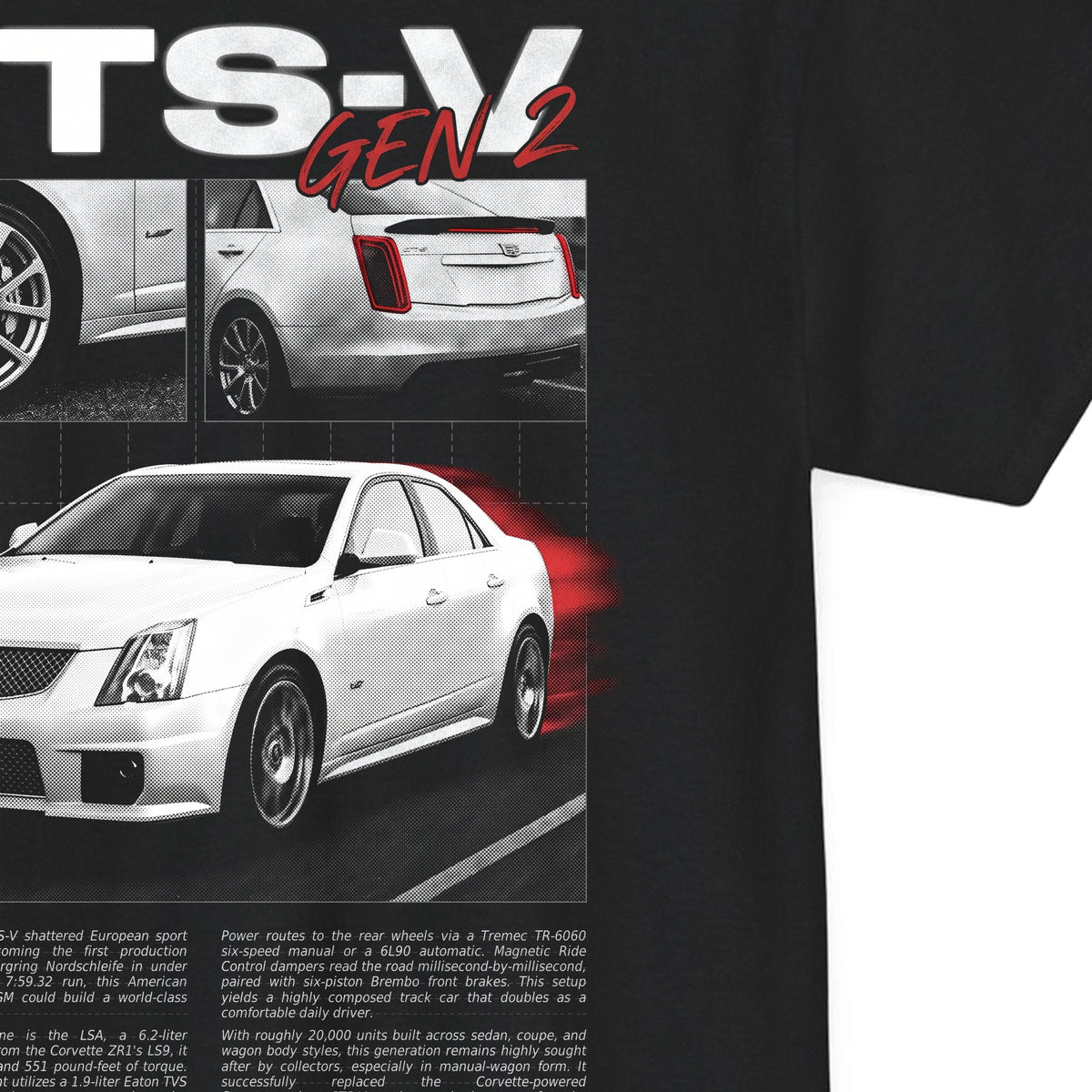 2009-2015 Cadillac CTS-V - Monochrome Cotton T-Shirt