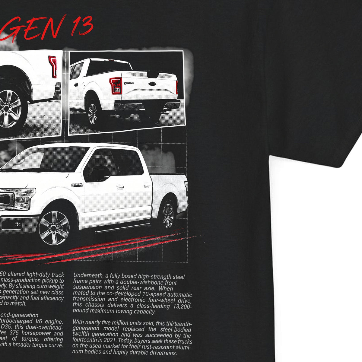 2015-2020 Ford F-150 - Monochrome Cotton T-Shirt