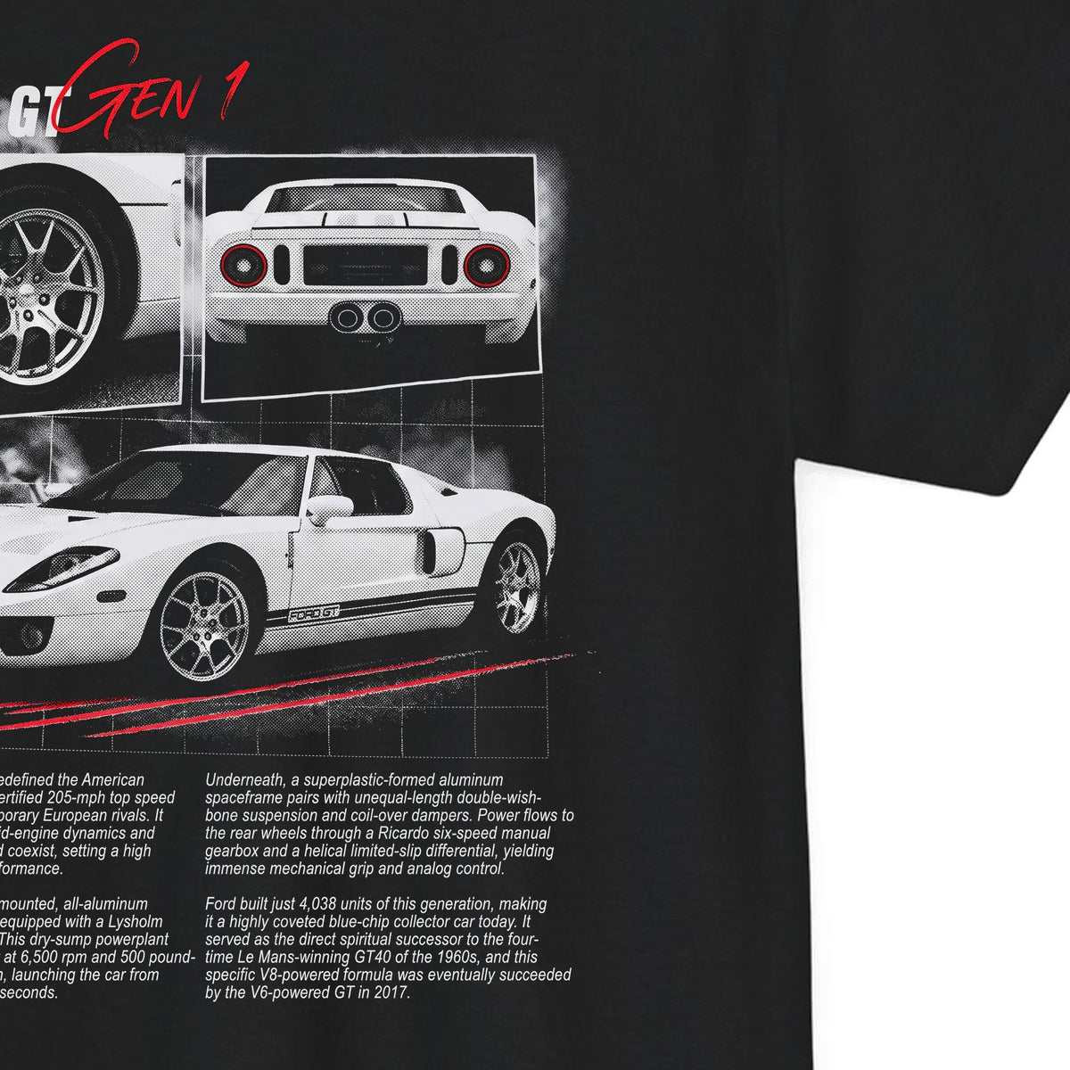 2005-2006 Ford GT - Monochrome Cotton T-Shirt