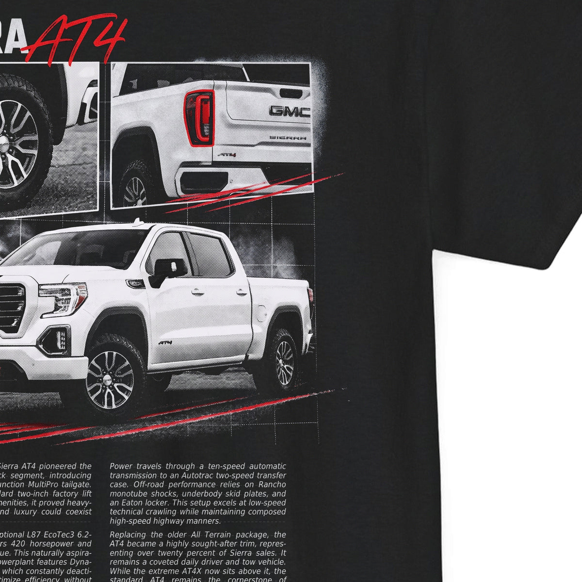 2019-2026 GMC Sierra AT4 - Monochrome Cotton T-Shirt
