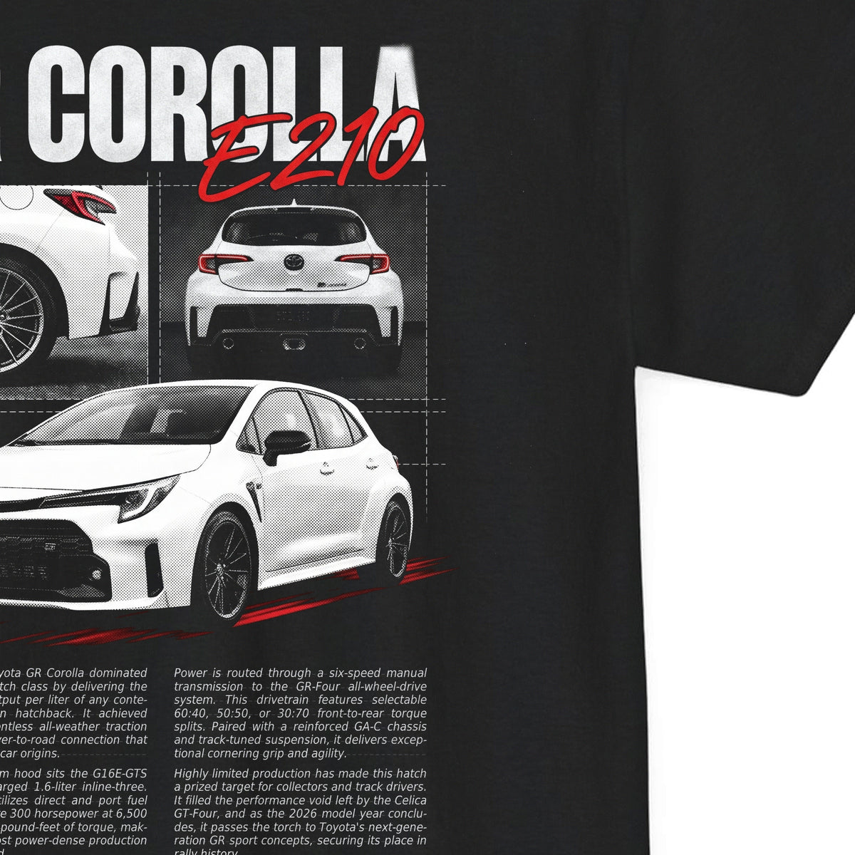 2023-2026 Toyota GR Corolla - Monochrome Cotton T-Shirt