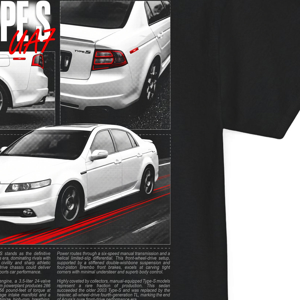 2007-2008 Acura TL Type S - Monochrome Cotton T-Shirt