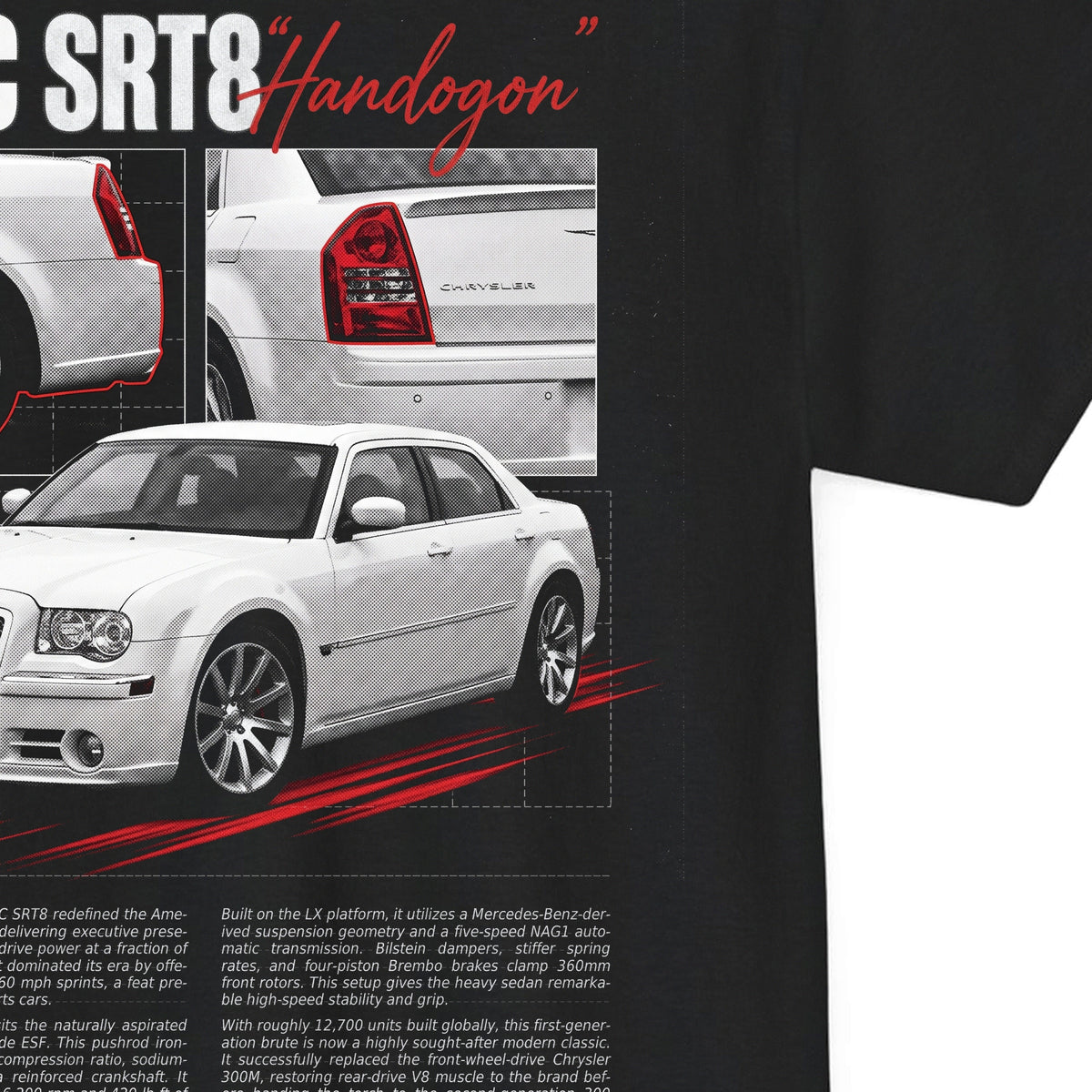 2005-2010 Chrysler 300C SRT8 - Monochrome Cotton T-Shirt