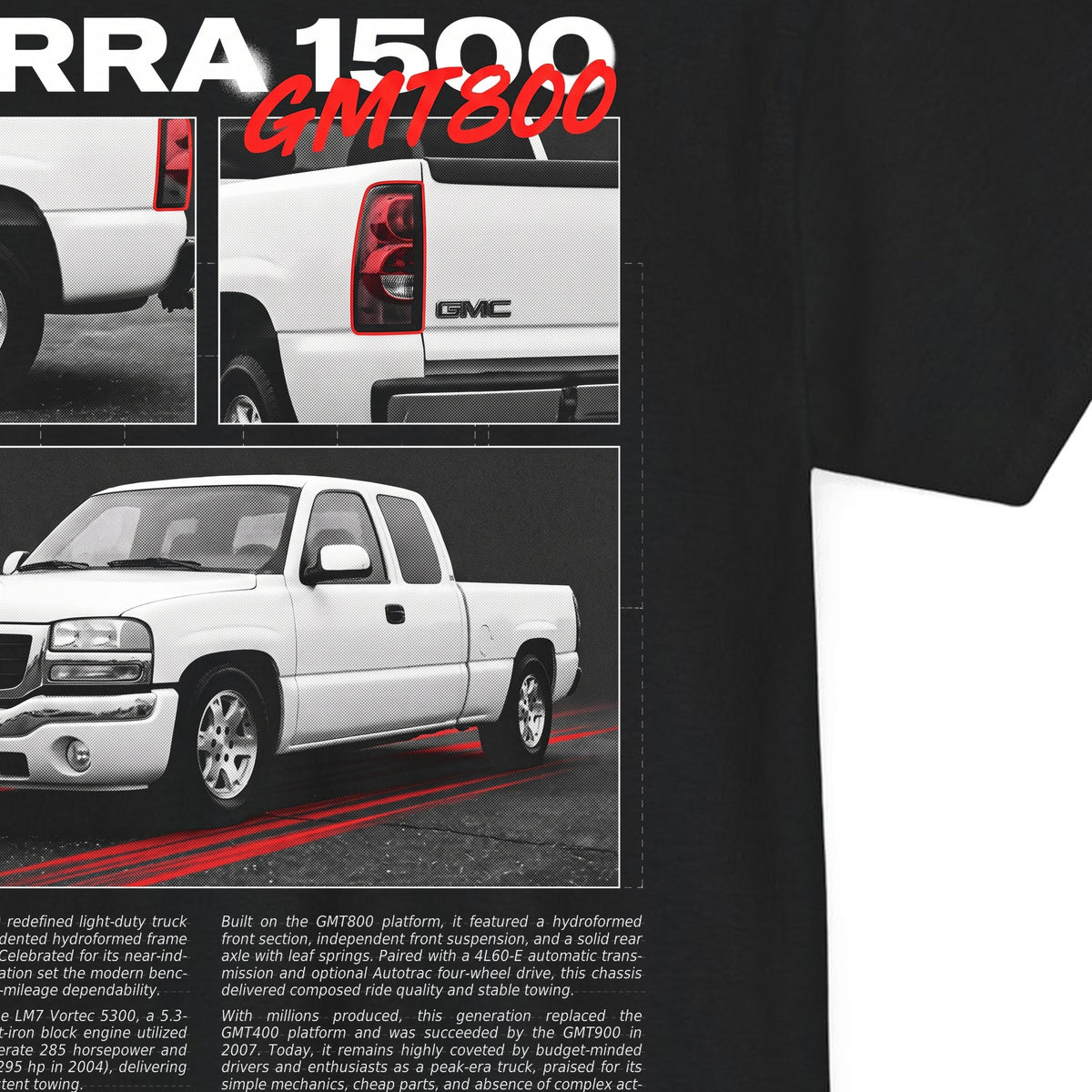 1999-2006 GMC Sierra 1500 - Monochrome Cotton T-Shirt