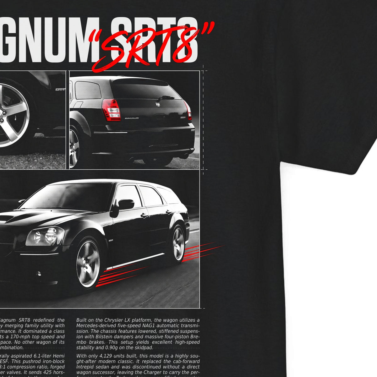 2005-2008 Dodge Magnum SRT8 - Monochrome Cotton T-Shirt
