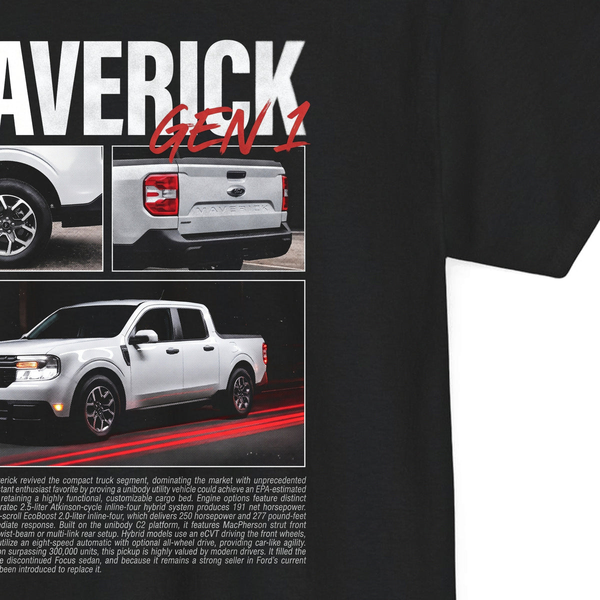 2022-2026 Ford Maverick - Monochrome Cotton T-Shirt
