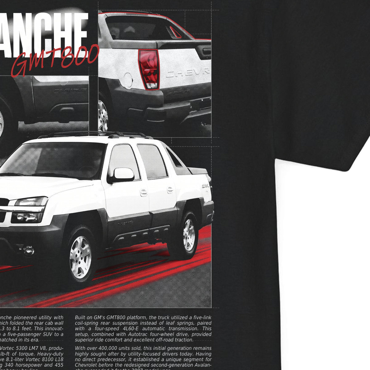 2002-2006 Chevrolet Avalanche - Monochrome Cotton T-Shirt