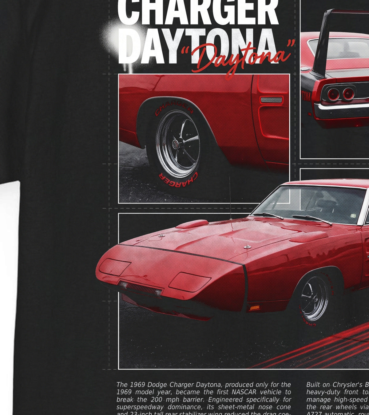 1969 Dodge Charger Daytona Cotton T-Shirt