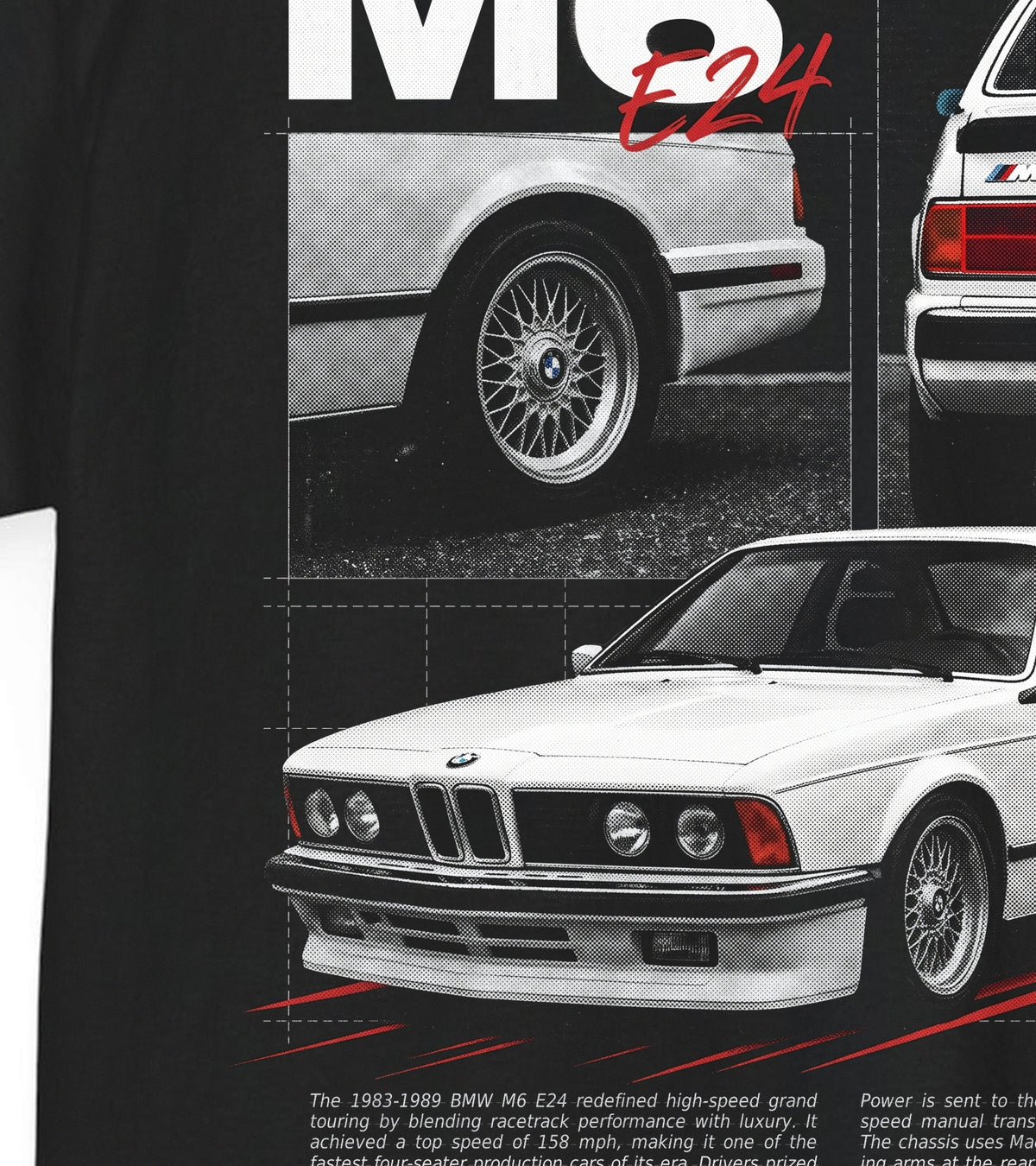 1983-1989 BMW M6 E24 Cotton T-Shirt