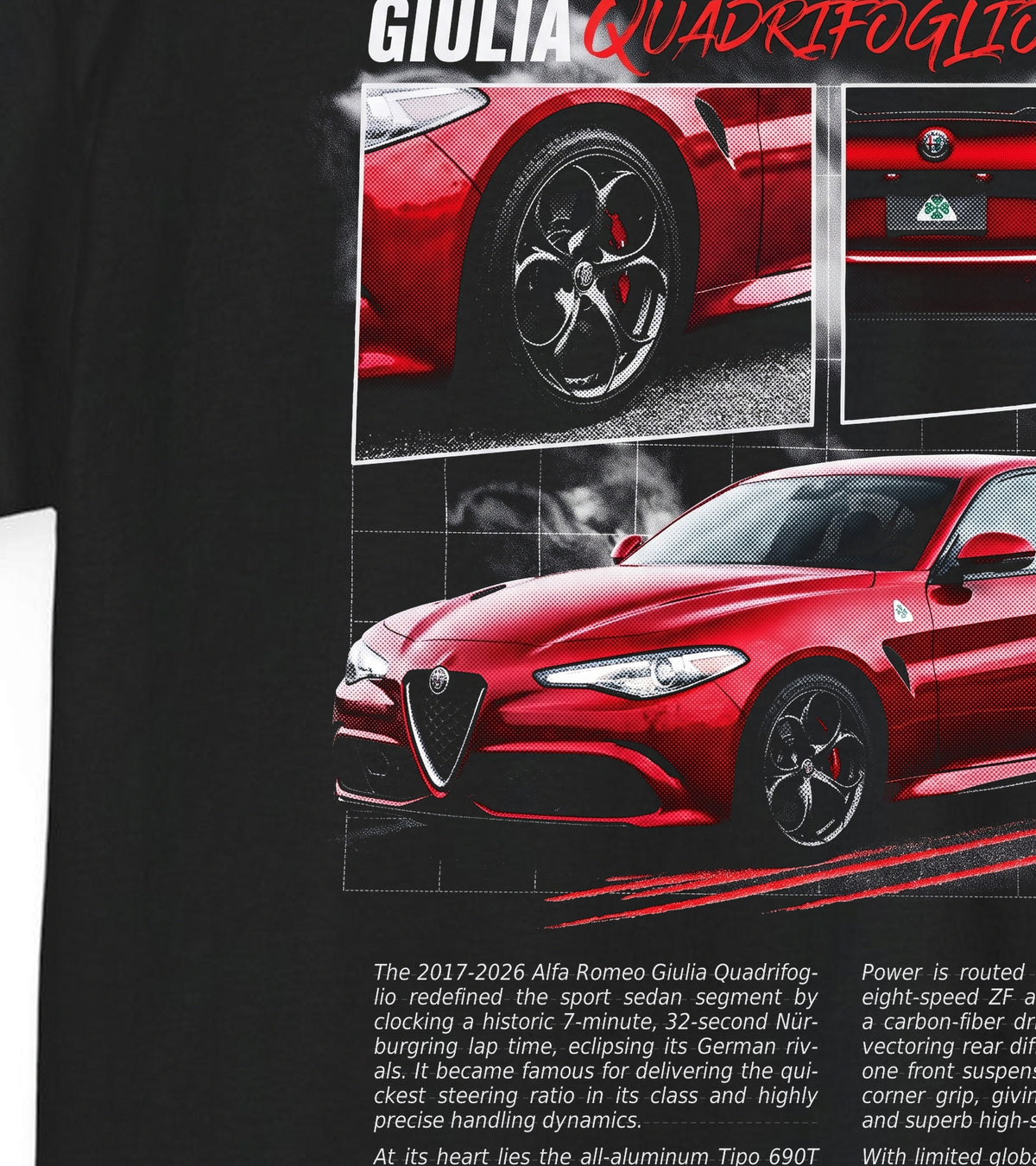 2017-2026 Alfa Romeo Giulia Quadrifoglio Cotton T-Shirt