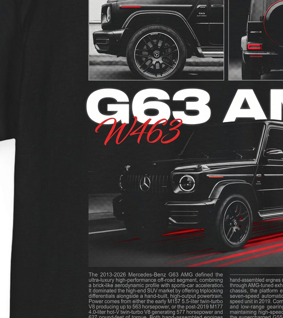 2013-2026 Mercedes-Benz G63 AMG Cotton T-Shirt