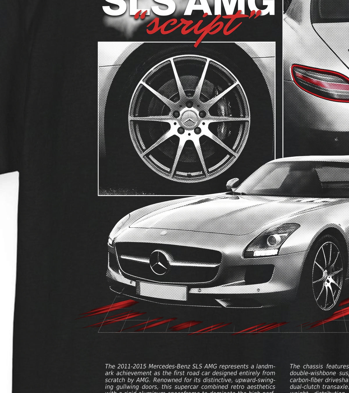 2011-2015 Mercedes-Benz SLS AMG Cotton T-Shirt