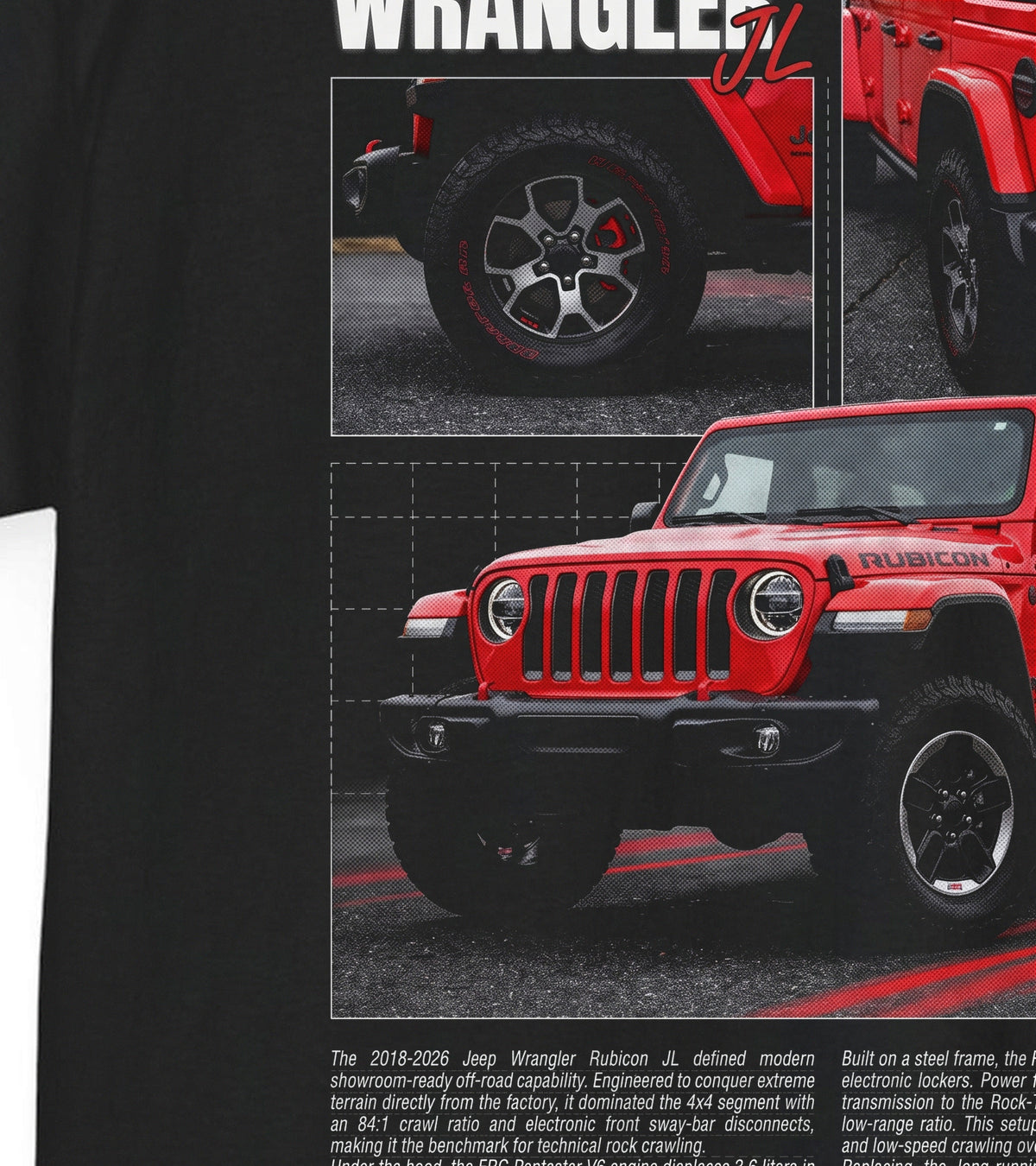 2018-2026 Jeep Wrangler Rubicon JL Cotton T-Shirt