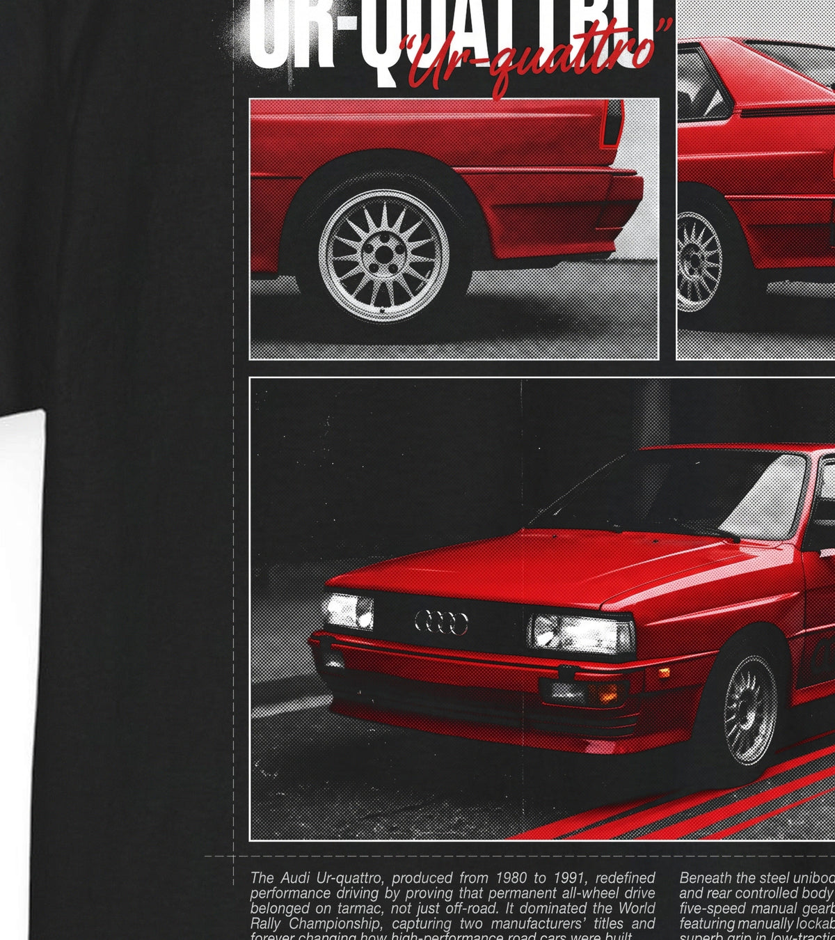 1980-1991 Audi Ur-quattro Cotton T-Shirt