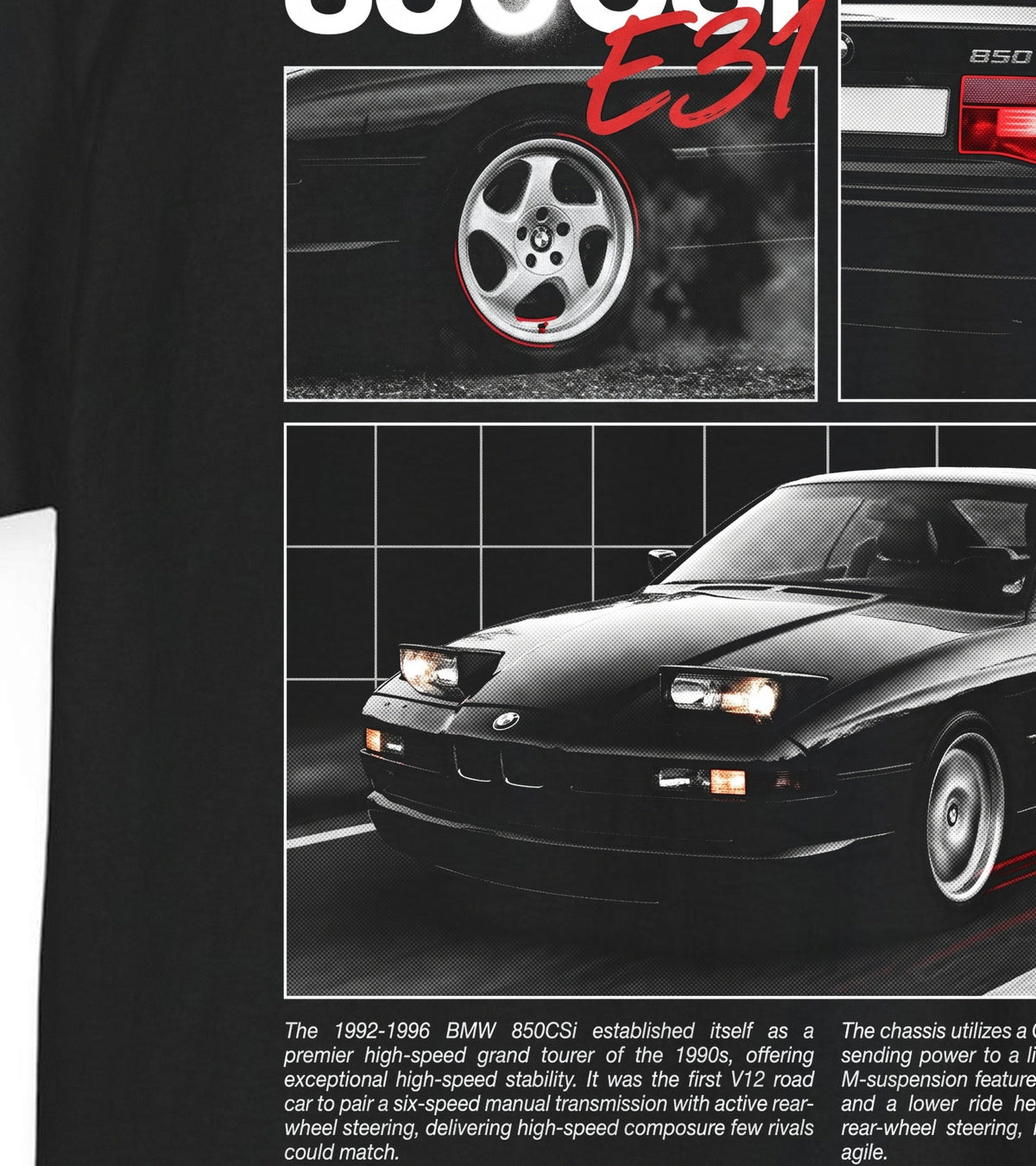 1992-1996 BMW 850CSi Cotton T-Shirt