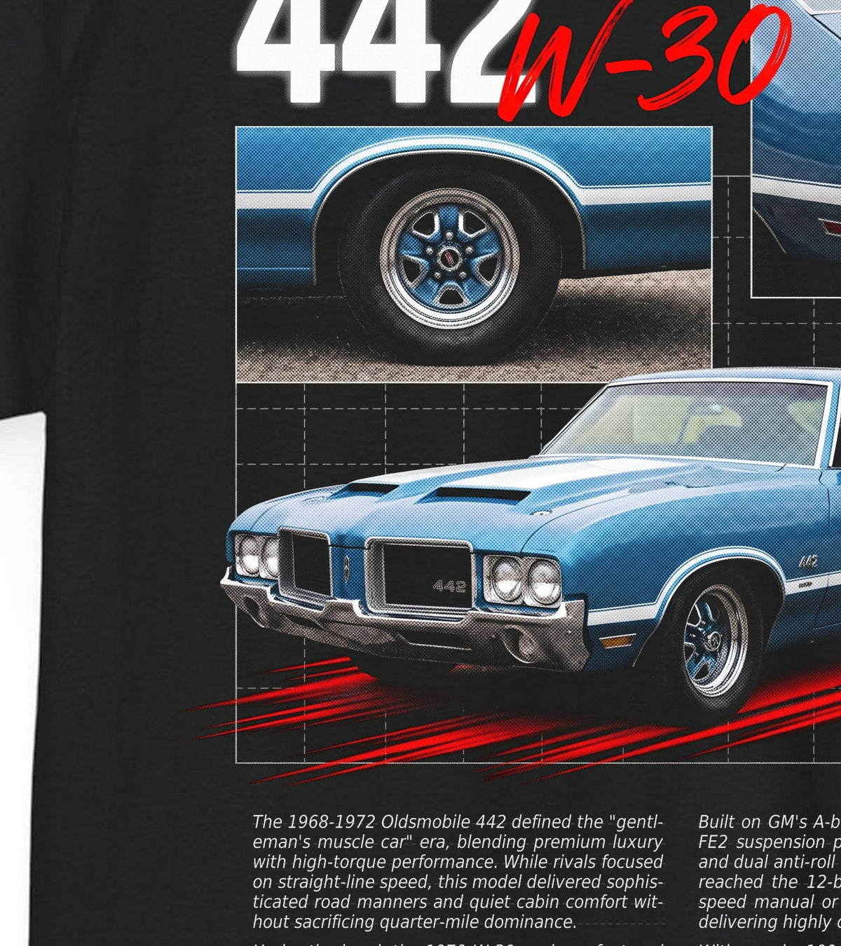 1968-1972 Oldsmobile 442 Cotton T-Shirt