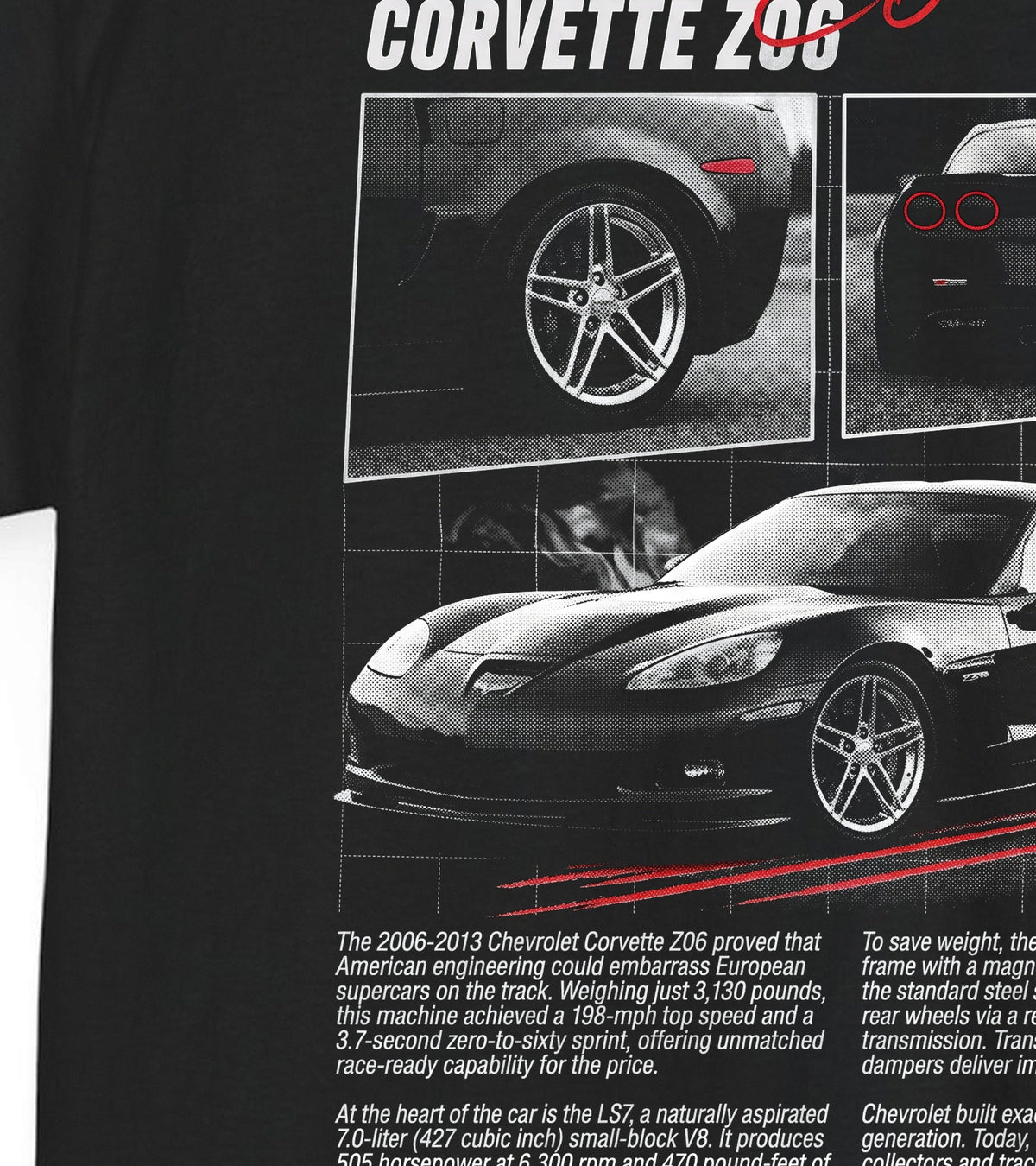 2006-2013 Chevrolet Corvette Z06 C6 Cotton T-Shirt