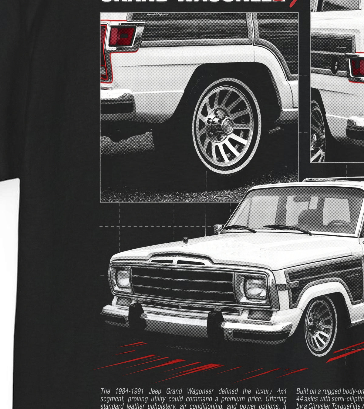 1984-1991 Jeep Grand Wagoneer - Monochrome Cotton T-Shirt