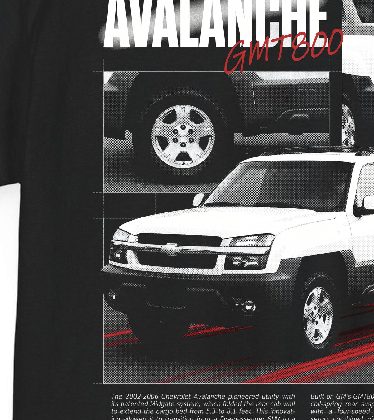 2002-2006 Chevrolet Avalanche - Monochrome Cotton T-Shirt