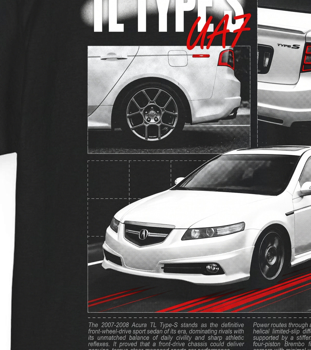 2007-2008 Acura TL Type S - Monochrome Cotton T-Shirt