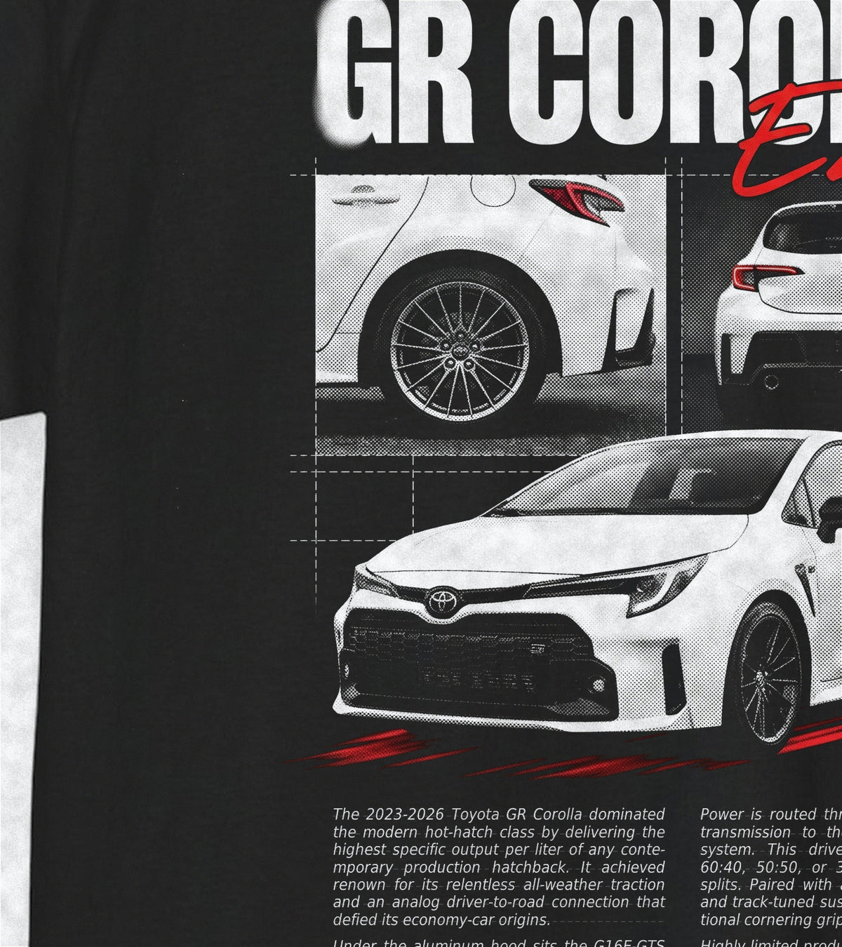 2023-2026 Toyota GR Corolla - Monochrome Cotton T-Shirt