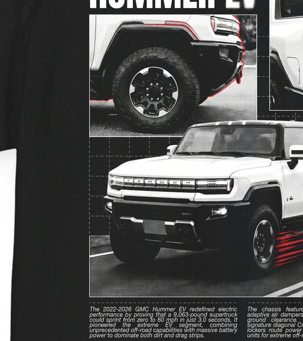 2022-2026 GMC Hummer EV - Monochrome Cotton T-Shirt