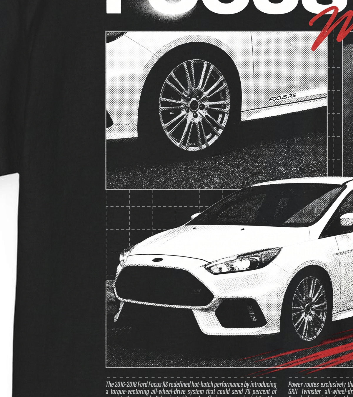 2016-2018 Ford Focus RS - Monochrome Cotton T-Shirt