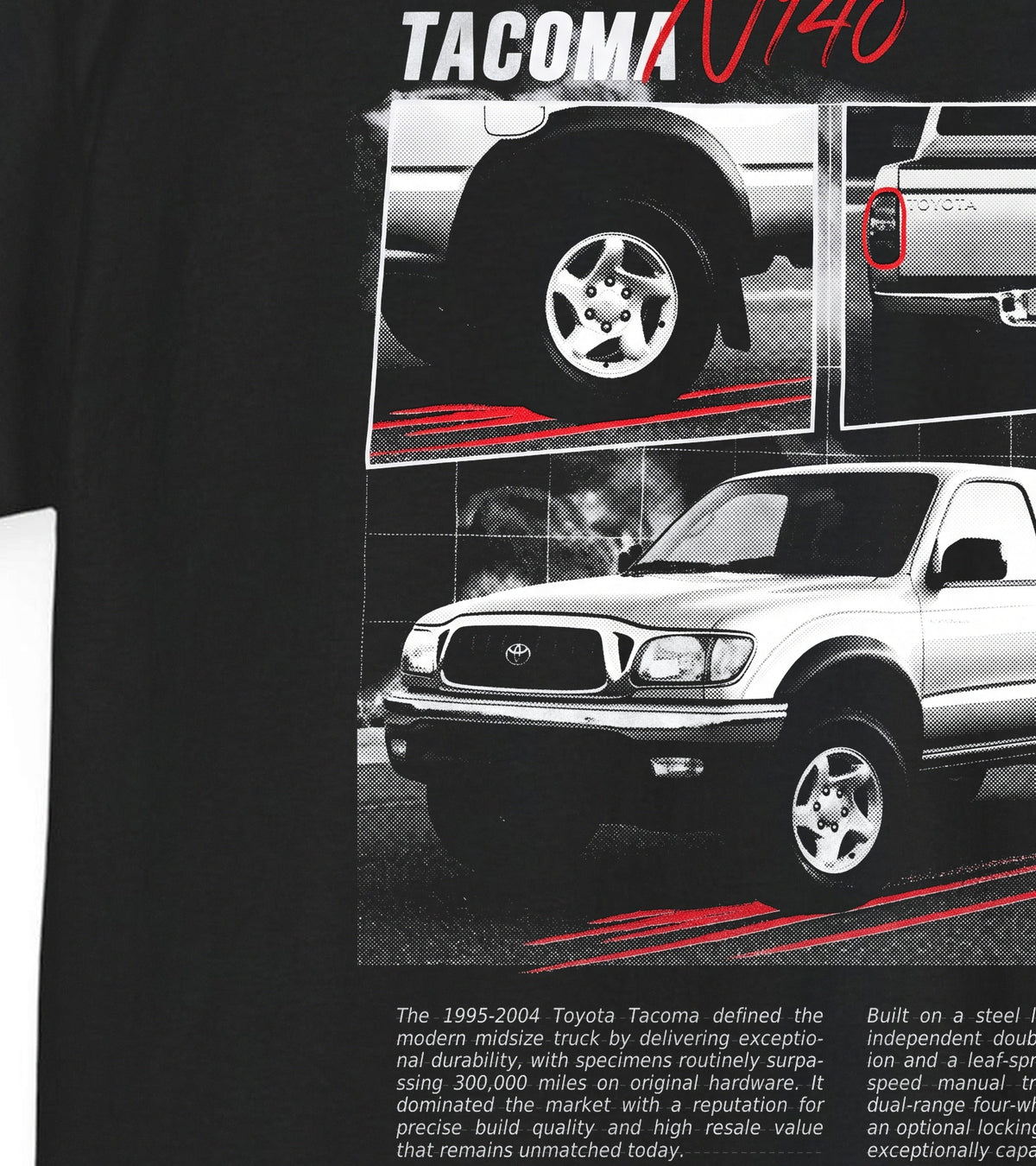 1995-2004 Toyota Tacoma - Monochrome Cotton T-Shirt