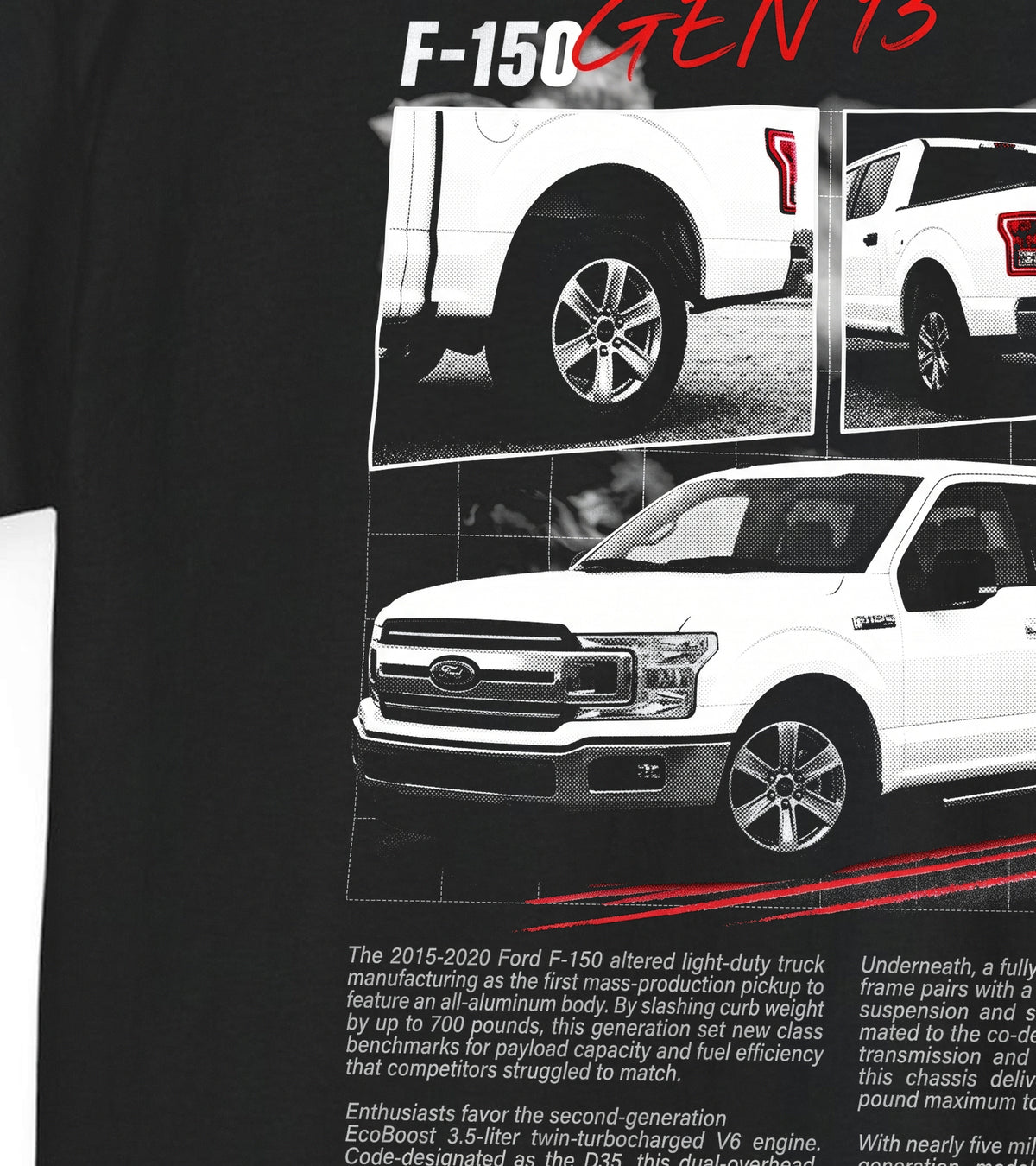 2015-2020 Ford F-150 - Monochrome Cotton T-Shirt